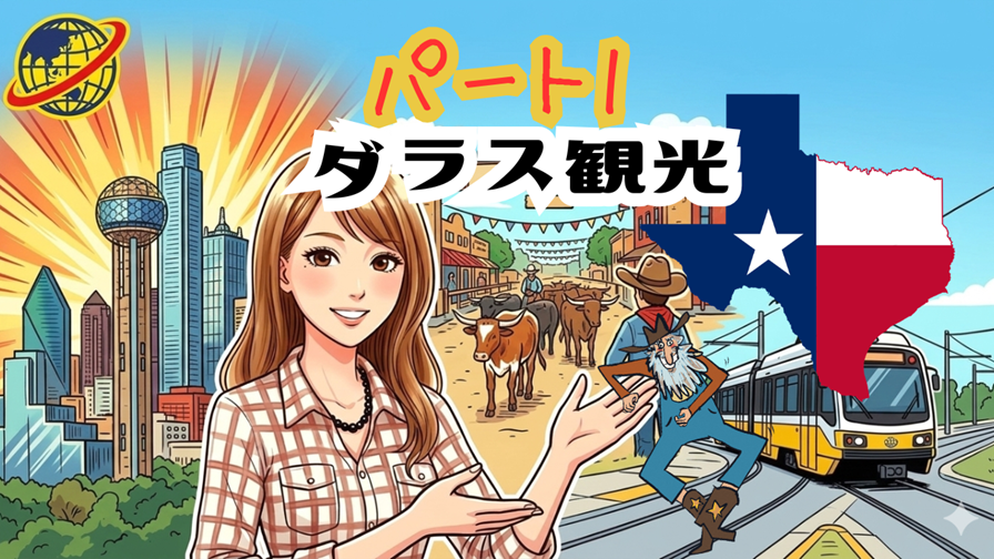 地球の歩き方パート１ダラス観光